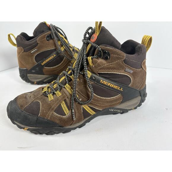 Merrell Yokota Trail Mid Waterproof Boots Mens 12 Brown  display picture 1